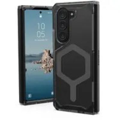 10. UAG Urban Armor Gear Plyo Pro Hülle für Samsung Galaxy Z Fold5, Aschgrau (transparent)/Weltraumgrau