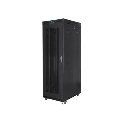 4. LANBERG Standschrank 19" 42U 800X1000 Lochtür LCD Schwarz FF01-8042-23BL (Flachverpackung)