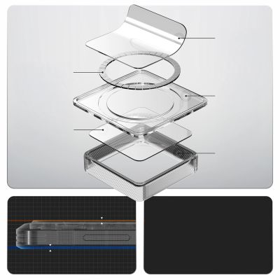 17. Spigen Ultra Hybrid Mag MagSafe Hülle für Samsung Galaxy S26+ - Transparent Schwarz