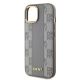 3. DKNY Leather Checkered Mono Pattern MagSafe-Hülle für iPhone 15 – Beige