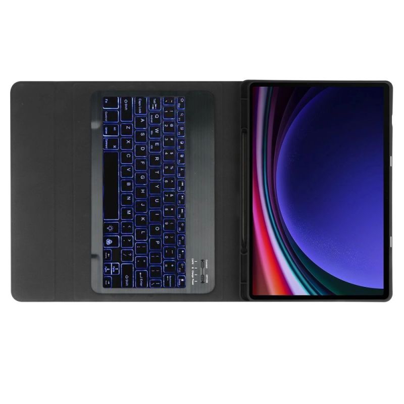 8. Tech-Protect SC Pen + Tastaturhülle mit Tastatur für Samsung Galaxy Tab S9 FE+ 12,4" X610 / X616B - Schwarz