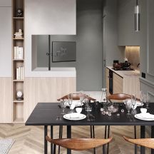 MACLEAN Monitorhalterung für Rohr/Pfosten 28-60 mm MC-984