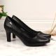 4. Schwarze Pumps mit Blockabsatz W Sergio Leone