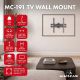 6. MACLEAN TV-HALTERUNG / -AUFHÄNGER 32-55'' MACLEAN TV-HALTERUNG / -AUFHÄNGER, MAX. VESA 400X400, 32-55", BIS ZU 30KG, SCHWARZ, NEIGUNGSVERSTELLBAR