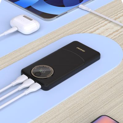 2. Powerbank Dudao K12 10000mAh PD22.5W USB-A, USB-C - schwarz