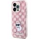 2. Karl Lagerfeld Monogram Choupette Hülle für iPhone 15 Pro Max – Rosa