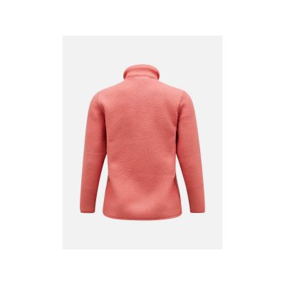 7. Peak Performance W Fleece Snap T Rosa Sweatshirt