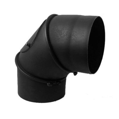 Schornsteinbogen 45/90° mit T-Stück-Durchmesser
