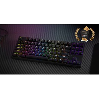 14. GENESIS Thor 404 TKL Gaming-Tastatur USB QWERTY Amerikanisches/Internationales Schwarz