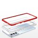 4. Klare 3in1 Hülle für Samsung Galaxy S23 Silikonhülle mit Rahmen rot