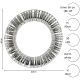 5. Dekorativer Kranzreifen, 30 LEDs, 40 cm, silber