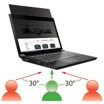 Mobilis 016233 Bildschirmfilter für 39,6 cm (15,6") Laptops, rahmenloser Sichtschutzfilter für Displays