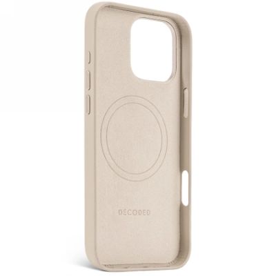 3. Decoded Leder-Backcover-Hülle mit MagSafe für iPhone 16 Pro Max – Beige