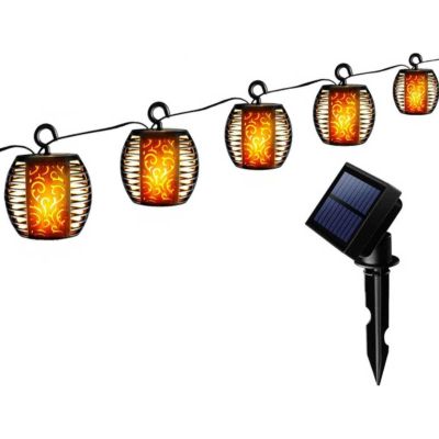 18. Solarlampen-Feuerbälle 7 cm 5 Stück