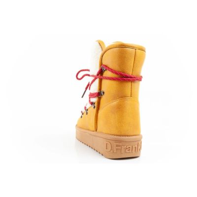 5. D.Franklin Damen Winter-Schneestiefel, modisches Fellfutter, Senffarbe