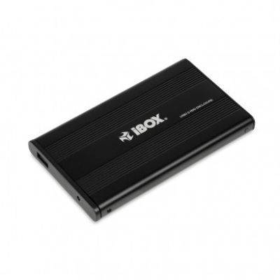 IBOX HD-01 Externes 2,5" USB 2.0 IEU2F01 Gehäuse (2,5"; USB 2.0; Aluminium; schwarz)