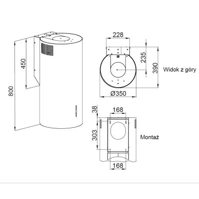 MAAN Elba2 W835 Wandhaube, schwarz
