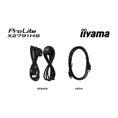 2. iiyama ProLite X2791HS-B1 Computermonitor 68,6 cm (27") 1920 x 1080 px Full HD LED Schwarz