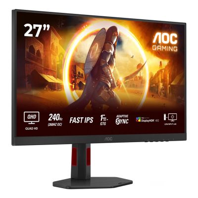 38. LCD-Monitor 27" AOC G4 Q27G4ZR 68,6 cm 2560 x 1440 Pixel Quad HD LED Schwarz und Rot