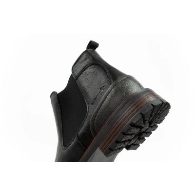 16. Wrangler Randy Herren Schuhe Chelsea Boots elegant modisch Slip-On Schwarz