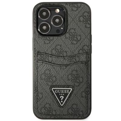 3. Guess GUHCP13LP4TPK iPhone 13 Pro / 13 6.1" schwarz/schwarz Hardcase 4G Triangle Logo Cardslot