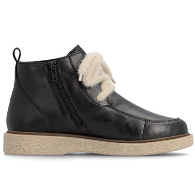 2. Schwarze Damen-Ankle-Boots aus Leder, Rieker 71100-00