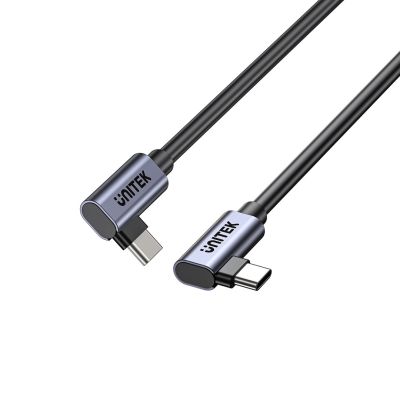 3. UNITEK USB-C-Kabel, abgewinkelt 90°/90°, PD 100W, Stecker/Stecker, 0,5 m