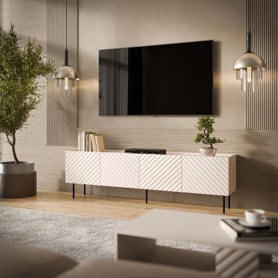 3. 4D-TV-Schrank LUCCA 200x40x59 Kaschmir