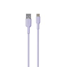 Puro Soft USB-A - USB-C-Kabel 1,5 m - Lila