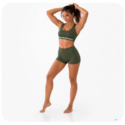 4. Damen-Crop-Top ARMY GREEN COMBATWEAR | DBX Bushido