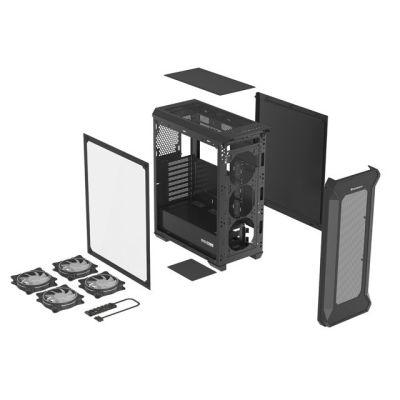 35. NATEC Genesis Irid 505 ARGB NPC-1518 Gehäuse (ATX, Micro-ATX, Mini-ITX; Schwarz)
