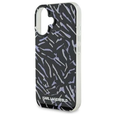 5. Karl Lagerfeld Zebra mit Kordel iPhone 16 Hülle - Lila