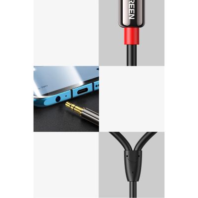 5. Ugreen AV116 10583 Audio-Miniklinkenkabel 3,5 mm (männlich) / 2RCA (männlich) 1,5 m – schwarz