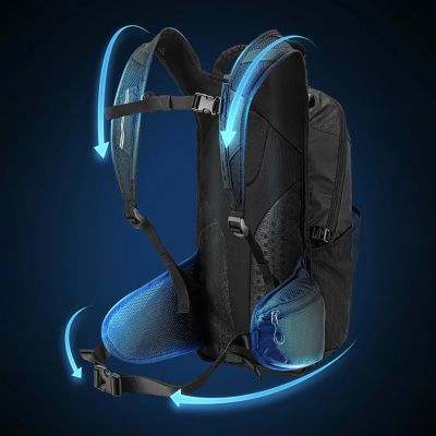 2. Rockbros H9 City-Rucksack, 20 l, leicht, wasserdicht – schwarz