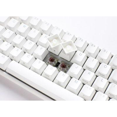 2. Ducky One 3 Mini Gaming-Tastatur, reinweiß, USB, Deutsch, Weiß