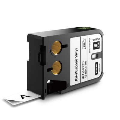 3. DYMO XTL Thermotransferband Vinyl Permanent/Endlos 19 mm x 7 m Schwarz