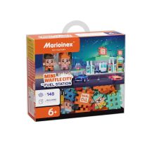 MARIOINEX Mini-Waffel-Stadt Tankstelle, 148 Stück