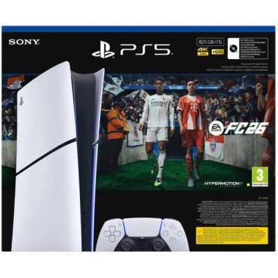 6. Sony PlayStation 5 Digital 825 GB + EA Sports FC26 Konsole