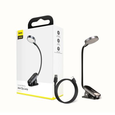 24. Baseus Mini-LED-Lampe mit Clip grau (DGRAD-0G)
