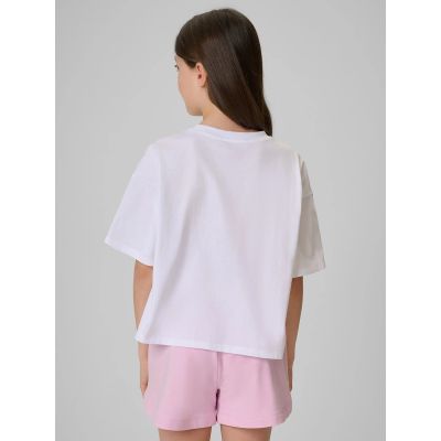 2. Mädchen-Baumwoll-T-Shirt 4F 4FJRSS26TTSHF3983-11S