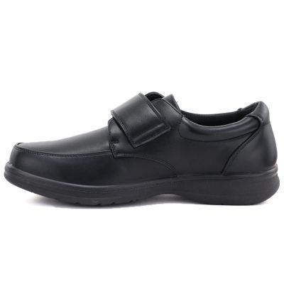 7. Schwarze Herrenschuhe mit Klettverschluss Vanhorn Z26-TO90404