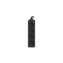 Lanberg PS0-04E-0100-IEC-BK Verlängerungskabel (1 m; schwarz)