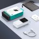 10. Mini-Powerbank mit integrierten Kabeln Joyroom JR-PBC06 30W 10000mAh - Weiß