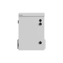 Wandregalschrank 10" HERMETISCH IP55 WAND-/STANGENMONTAGE 340X250X500 GRAU LANBERG (MONTIERT)