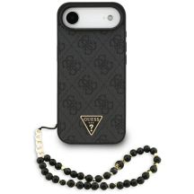 Guess 4G Strap Triangle Logo MagSafe Hülle für iPhone 17 Air - Schwarz
