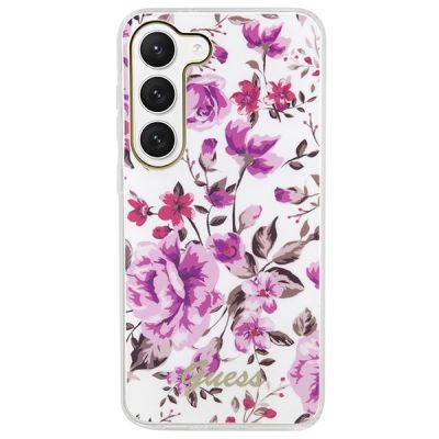 3. Guess GUHCS23MHCFWST S23+ S916 weiß/weißer Hartschalenkoffer Flower Collection