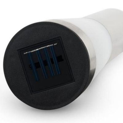 3. SOLARLAMPE 2 LED HÖHE 56CM INOX GRUNDIG