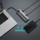 20. Baseus Metal Gleam 11in1 multifunktionaler USB Type C HUB - 3x USB 3.2 Gen 1 5Gbps / USB Type C PD 100W / 3,5 mm Miniklinke AUX / VGA Full HD 60Hz / 2x HDMI 4K 30Hz / TF- und SD-Kartenleser / RJ45 1Gbps grau (CAHUB -CT0G)