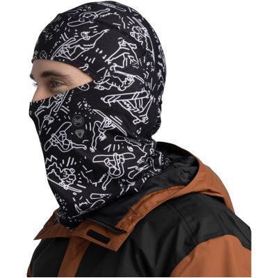 2. Sturmhaube BUFF THERMONET® HINGED BALACLAVA TIVAT BLACK