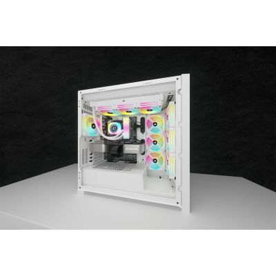 4. CORSAIR WAK iCUE LINK AIO LCD-Bildschirmmodul, Weiß